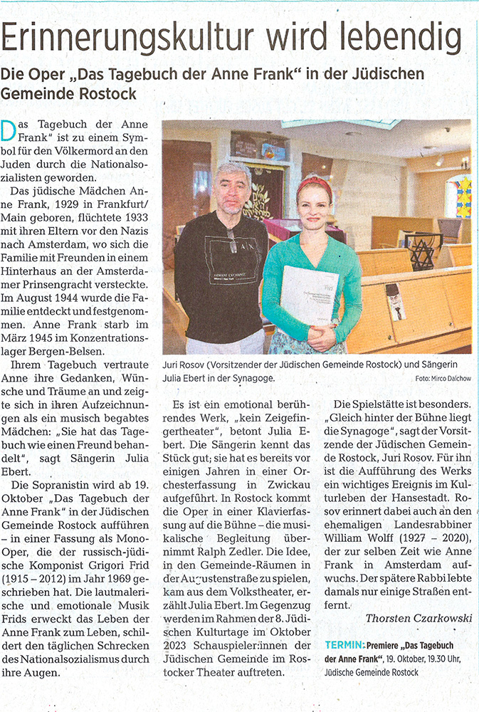 OZ, Theaterzeitung, Ausgabe 10/23, S.4, Autor: Thorsten Czarkowski
